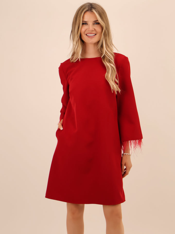 Kate & Pippa Dakota Mini Dress In Berry-Nicola Ross