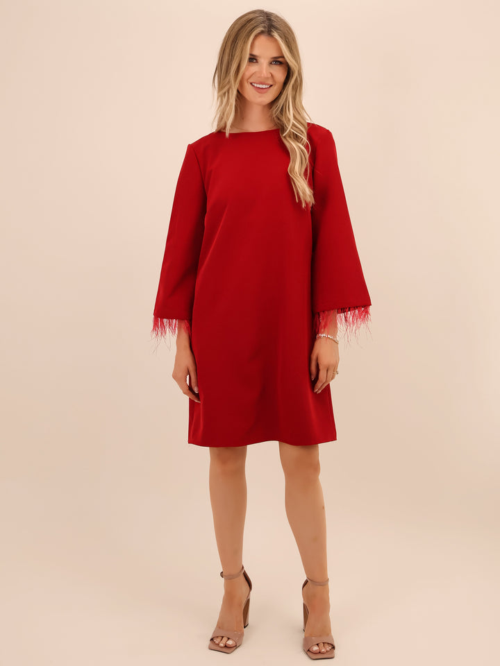 Kate & Pippa Dakota Mini Dress In Berry-Nicola Ross
