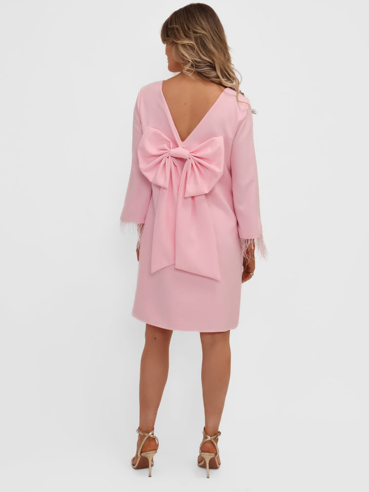 Kate & Pippa Dakota Mini Shift Dress In Pink-Nicola Ross