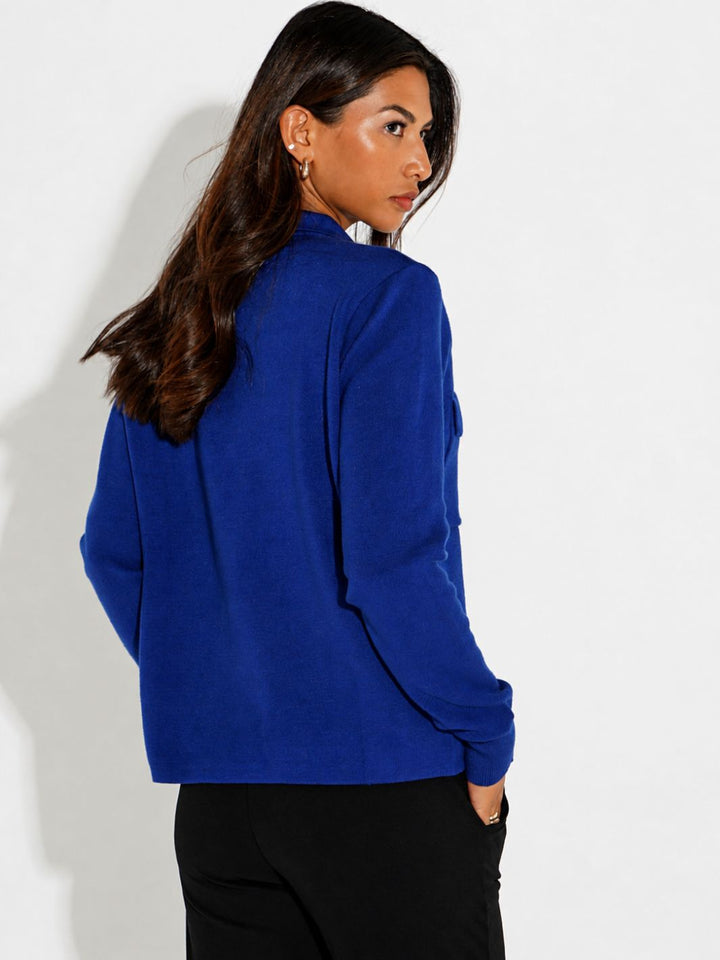 Kate & Pippa Dani Cardigan In Blue-Nicola Ross
