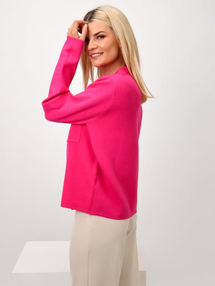 Kate & Pippa Dani Cardigan In Cerise Pink-Nicola Ross
