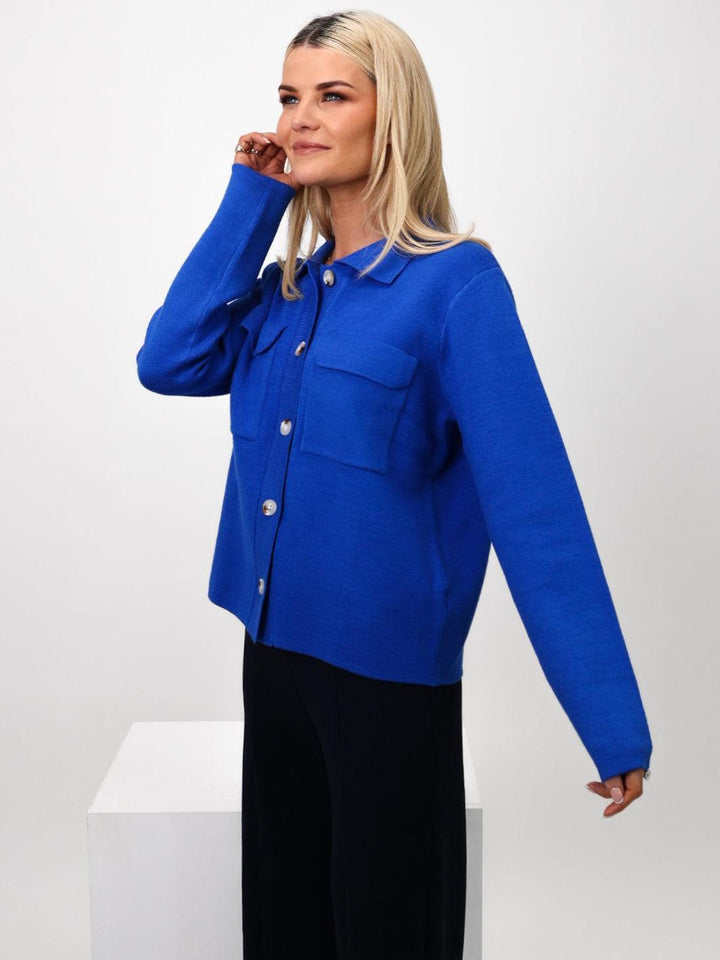 Kate & Pippa Dani Cardigan In Royal Blue-Nicola Ross