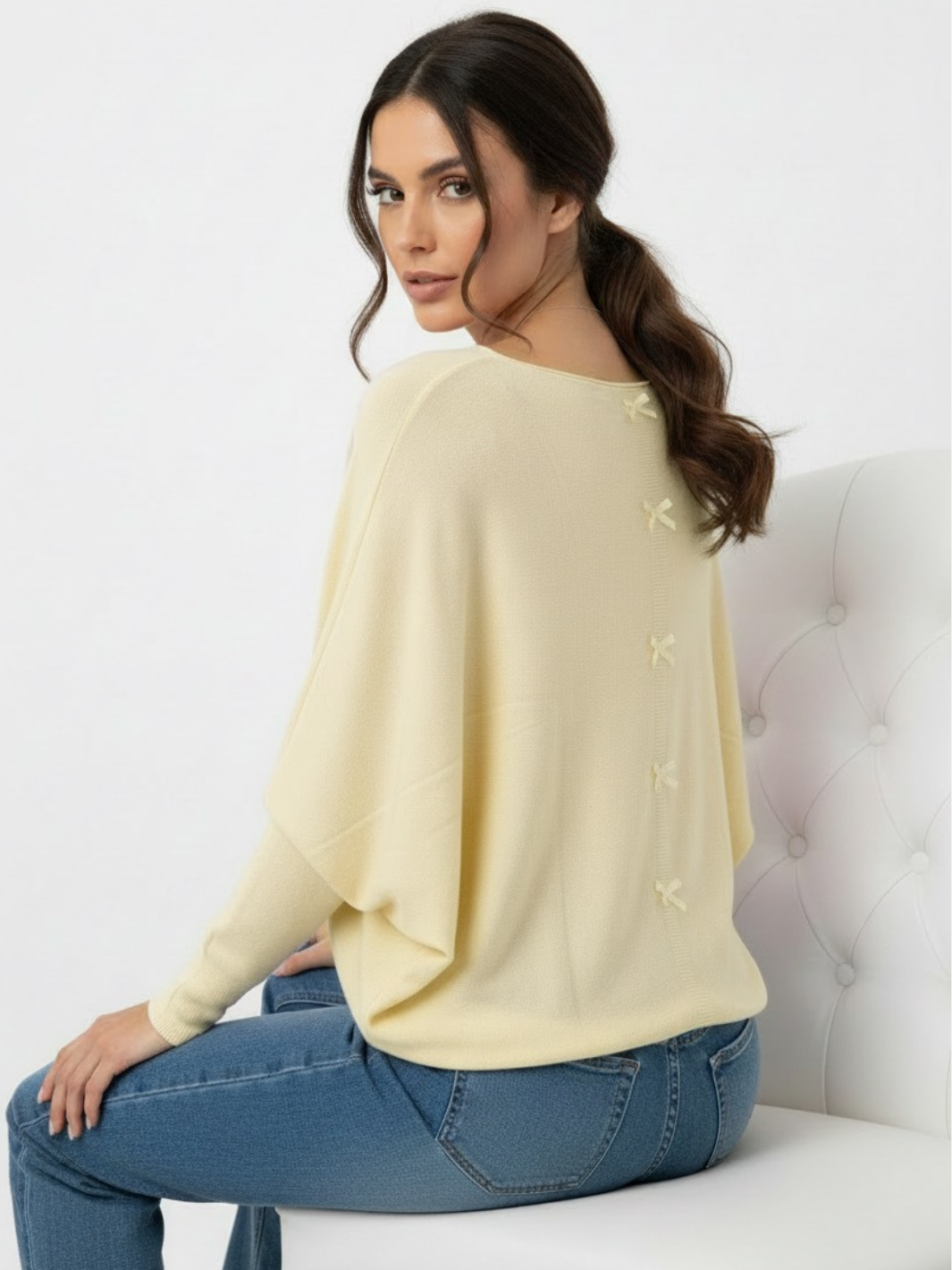 Kate & Pippa Farfalla Knit in Lemon-Nicola Ross