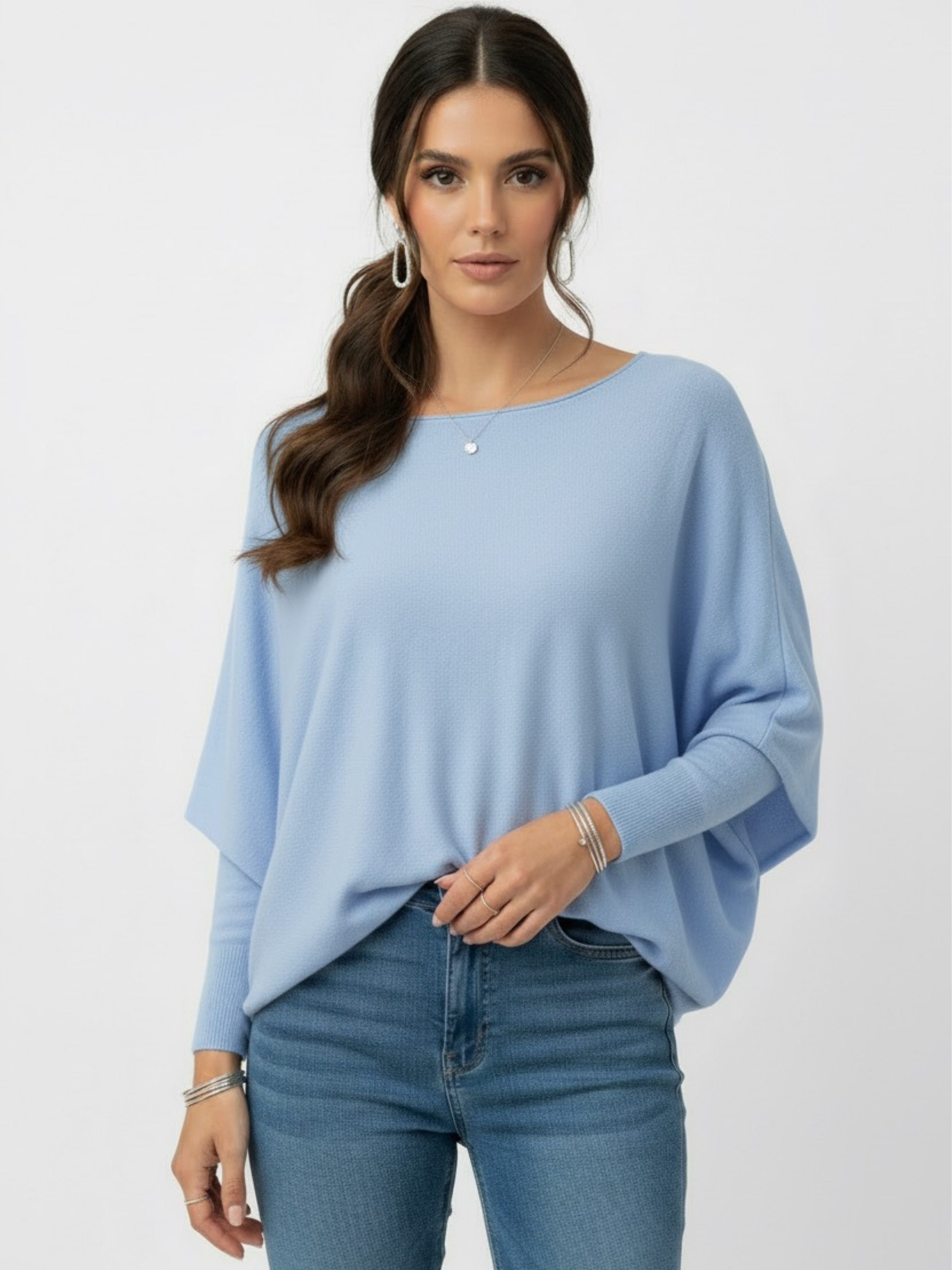 Kate & Pippa Farfalla Knit in Light Blue-Nicola Ross