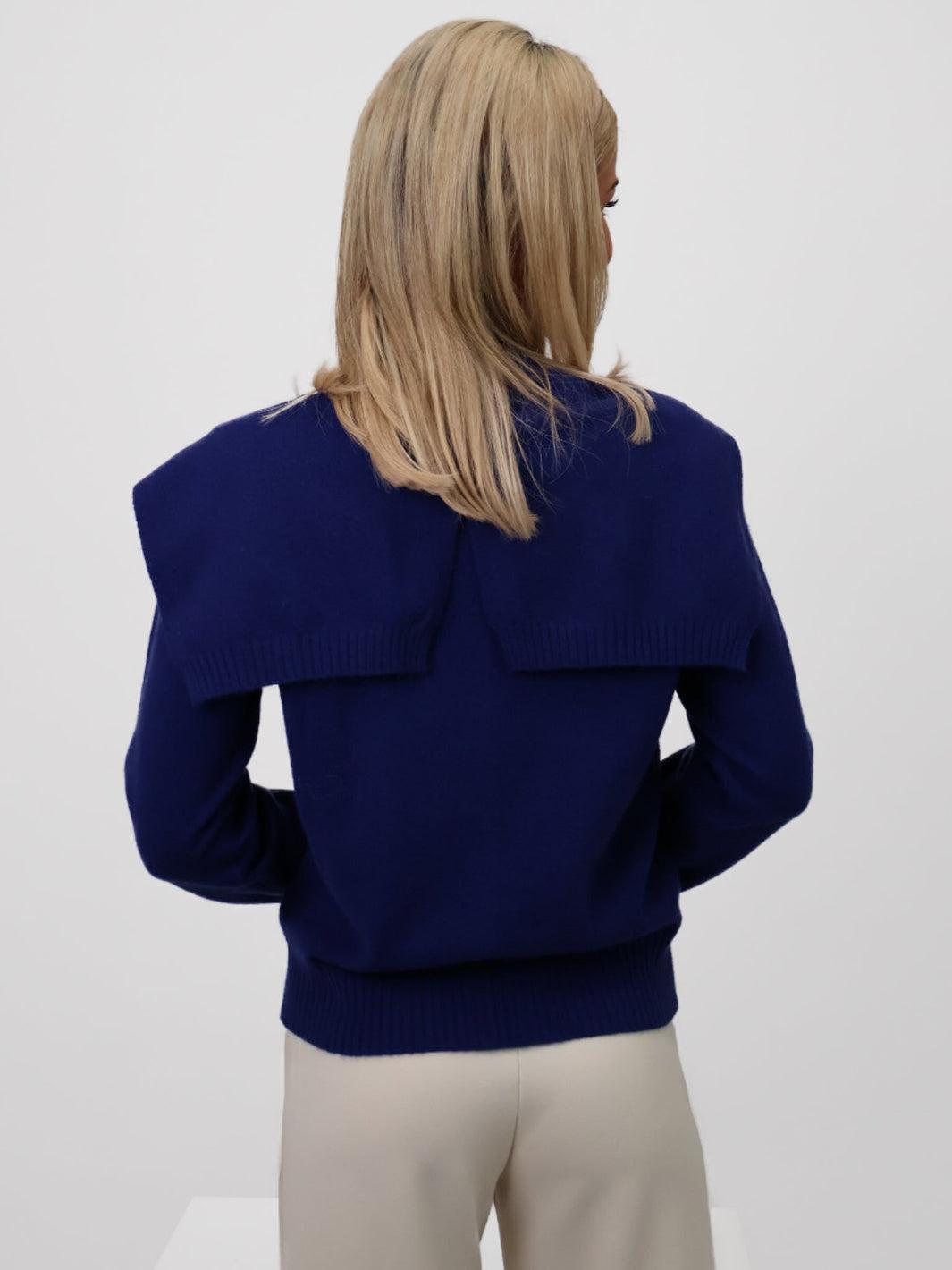 Kate & Pippa Fern Cardigan In Navy-Nicola Ross