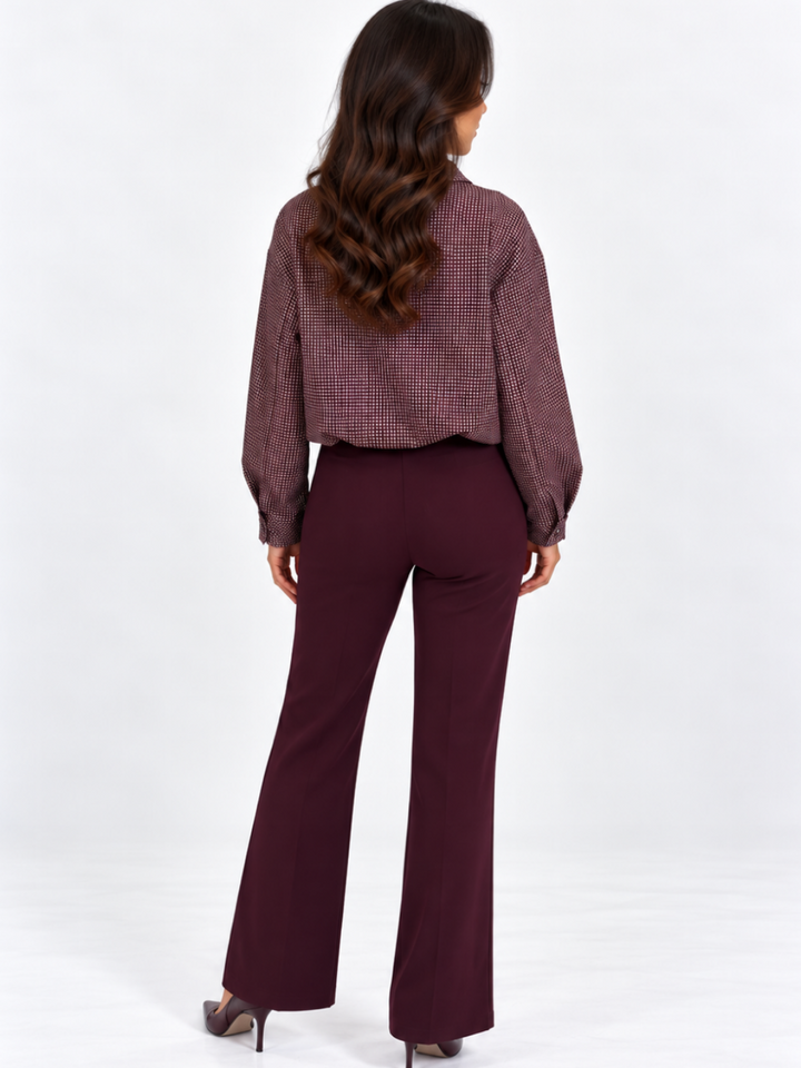 Lil Jen Funnel Neck Cotswolds Jacket In Mulberry Check-Nicola Ross
