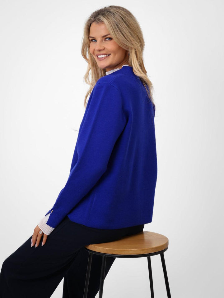 Kate & Pippa Gracie Knit Jumper In Blue-Nicola Ross