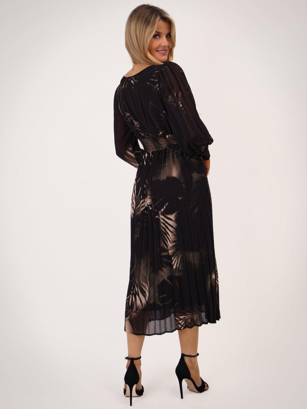Kate & Pippa Hannah Dress In Black Print-Nicola Ross