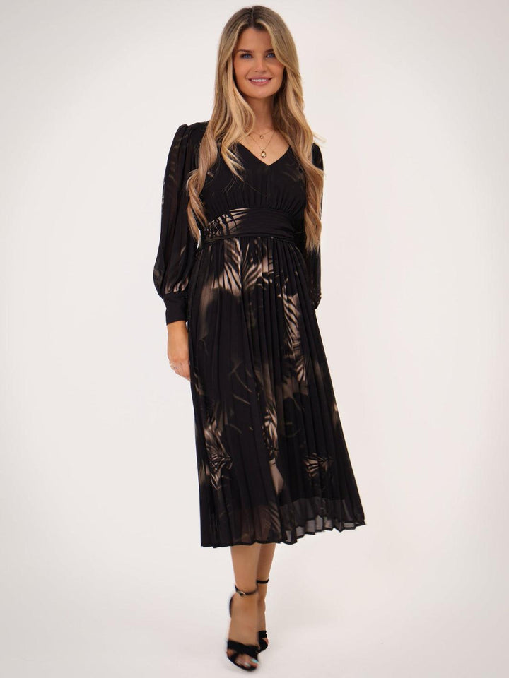 Kate & Pippa Hannah Dress In Black Print-Nicola Ross