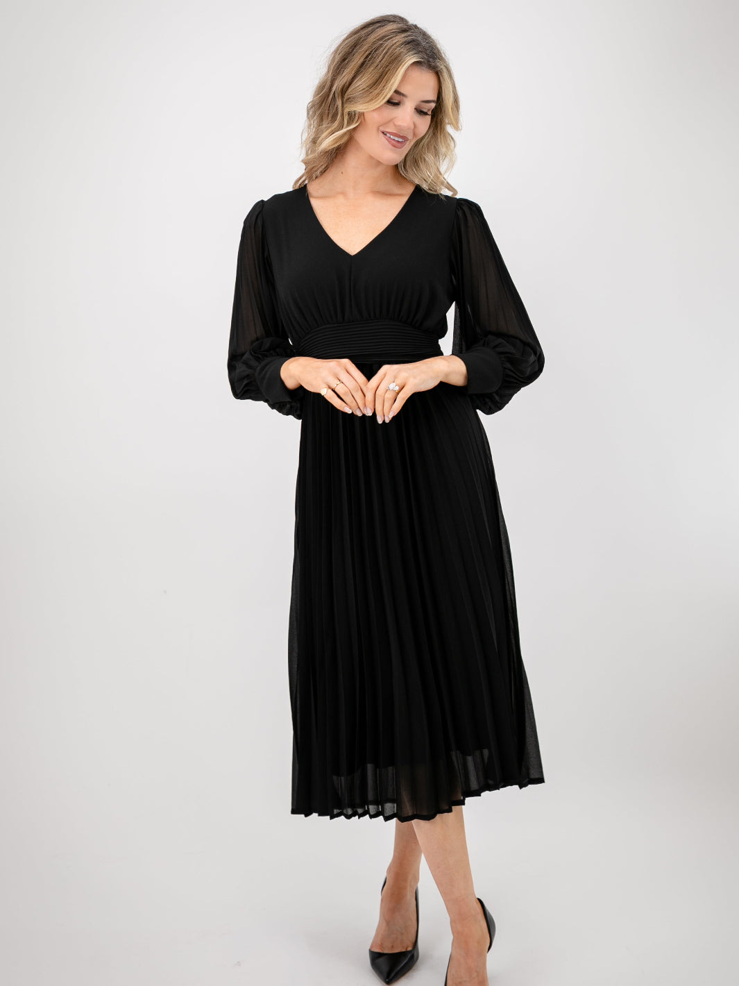 Kate & Pippa Hannah Dress In Black-Nicola Ross