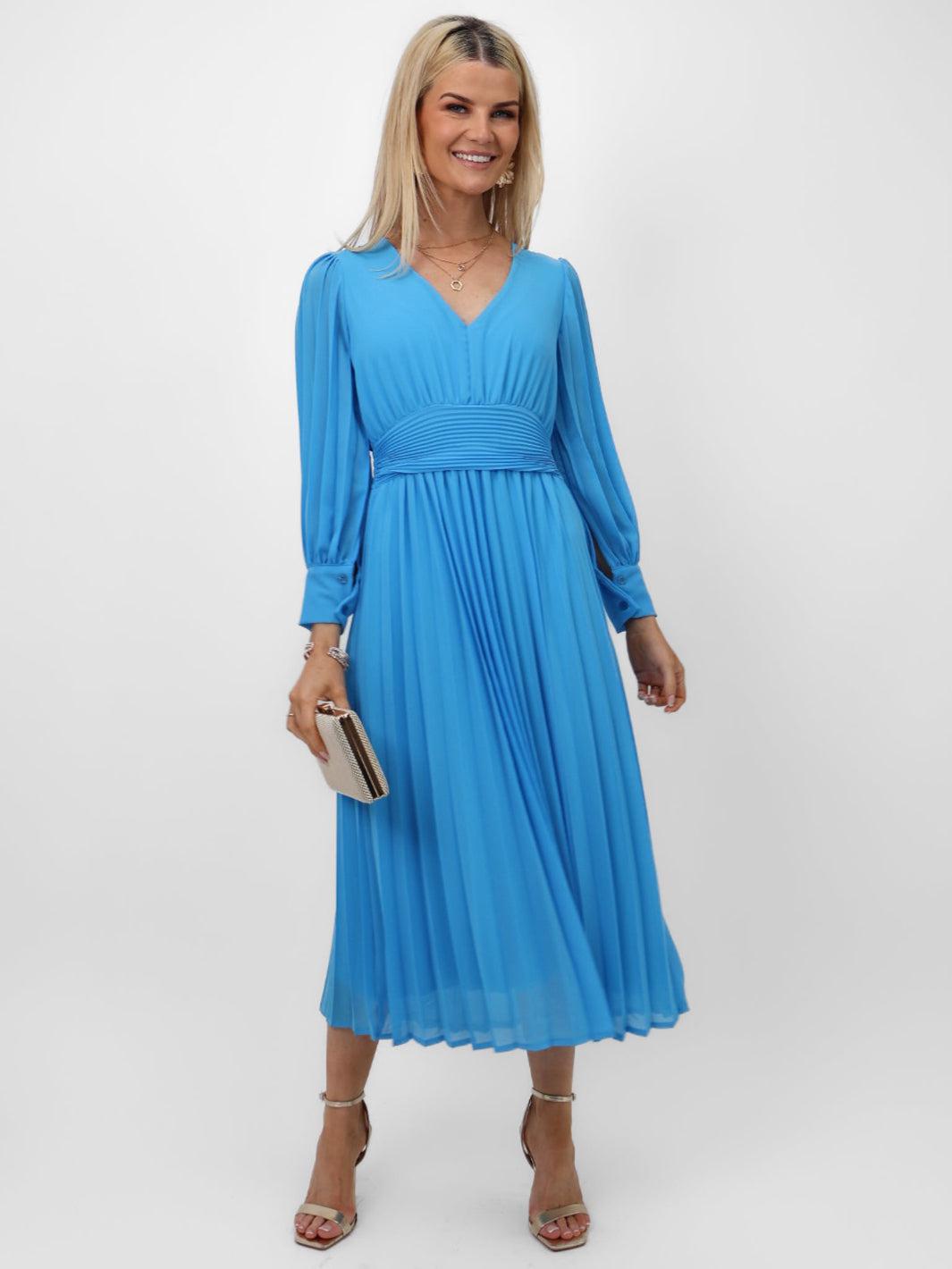 Kate & Pippa Hannah Dress In Light Blue-Nicola Ross
