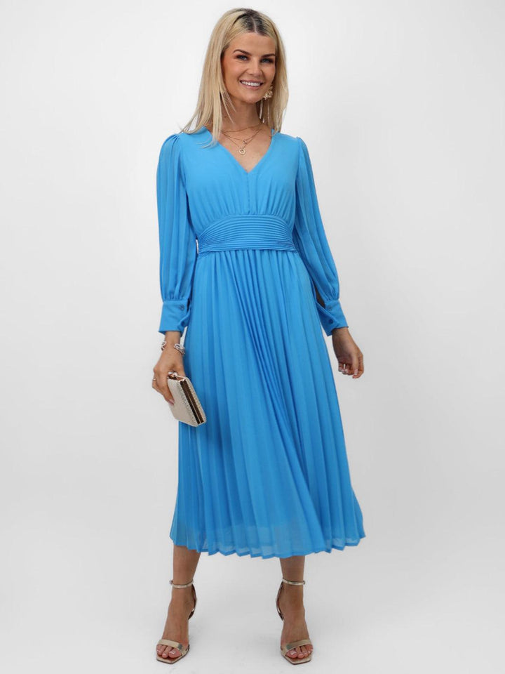 Kate & Pippa Hannah Dress In Light Blue-Nicola Ross
