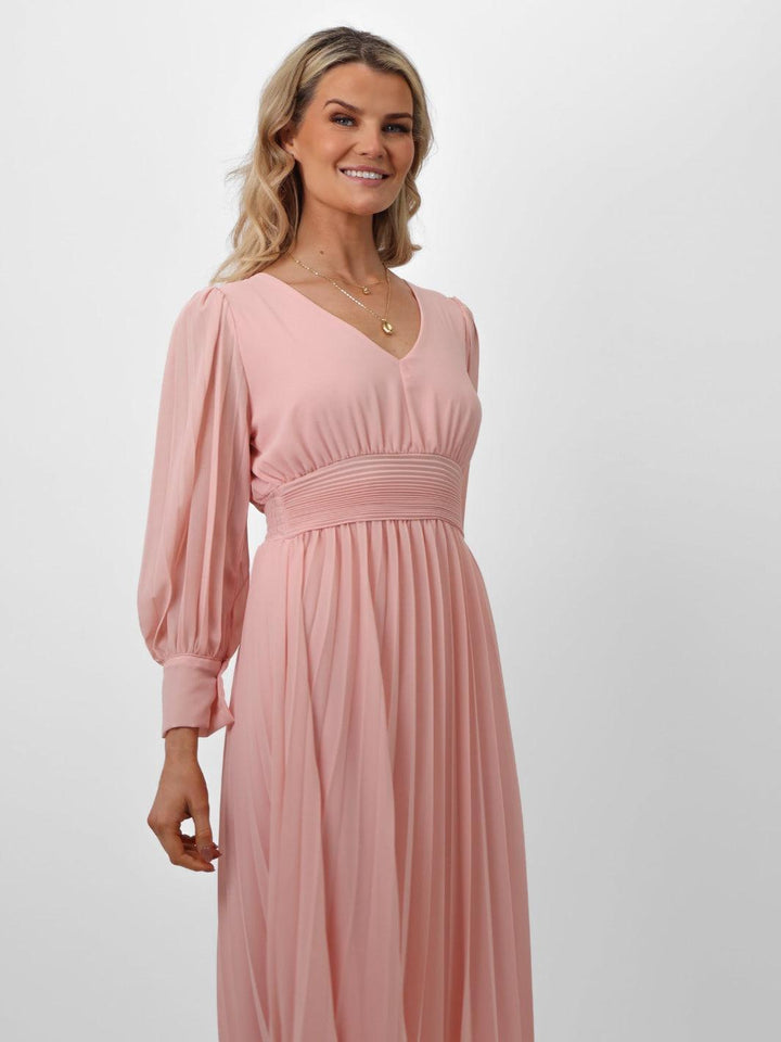 Kate & Pippa Hannah Dress In Pale Pink-Nicola Ross