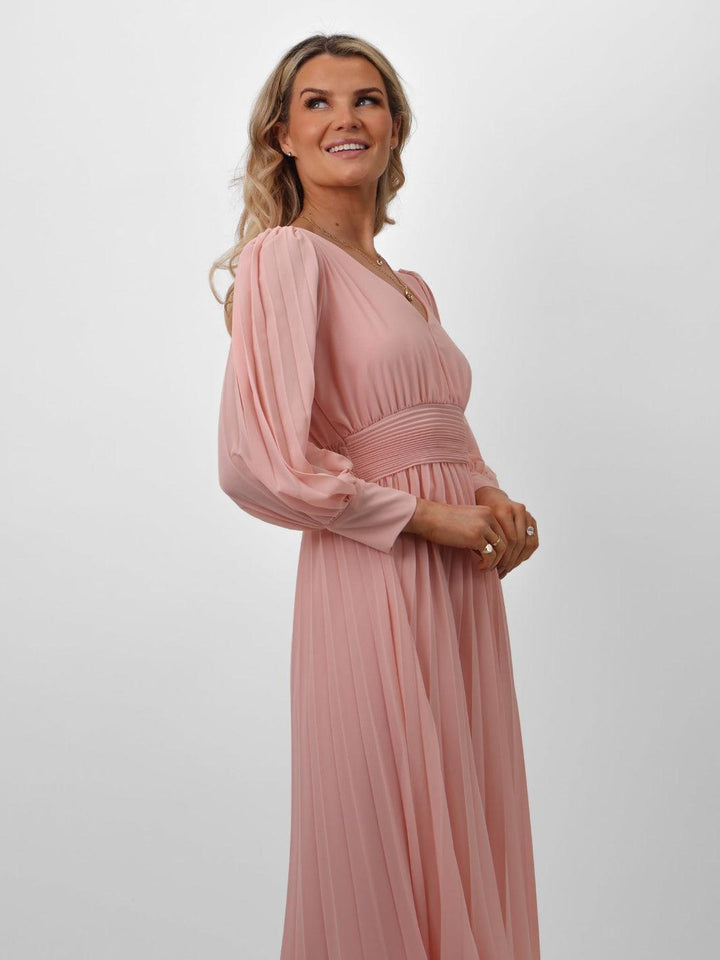 Kate & Pippa Hannah Dress In Pale Pink-Nicola Ross