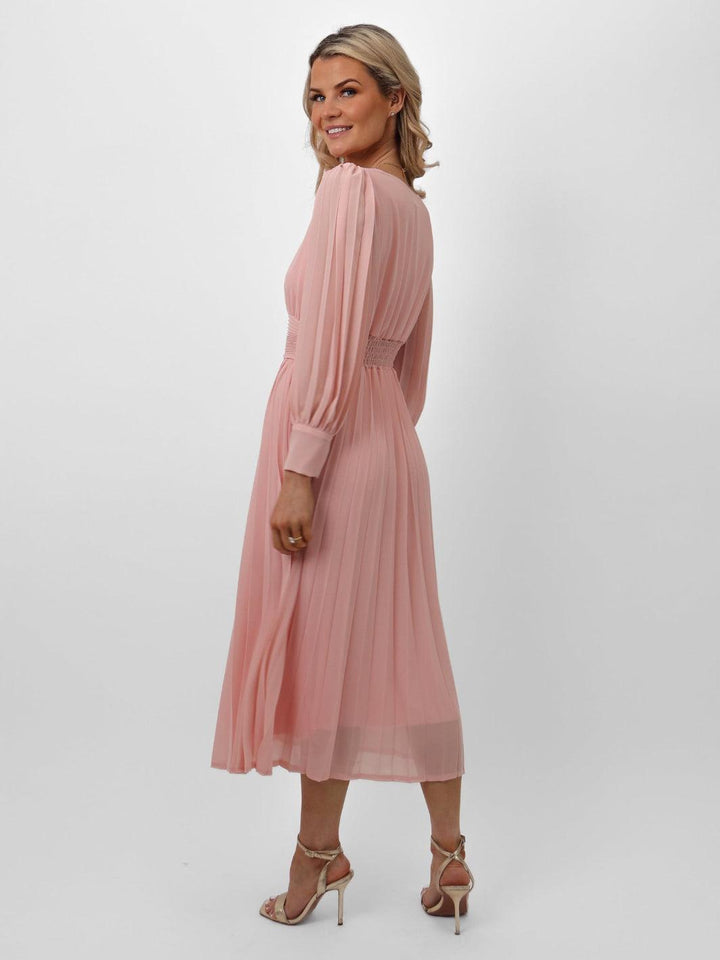 Kate & Pippa Hannah Dress In Pale Pink-Nicola Ross