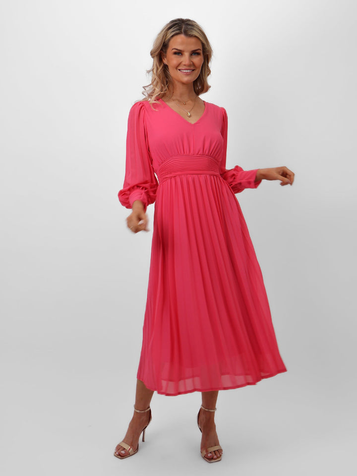 Kate & Pippa Hannah Dress In Pink-Nicola Ross