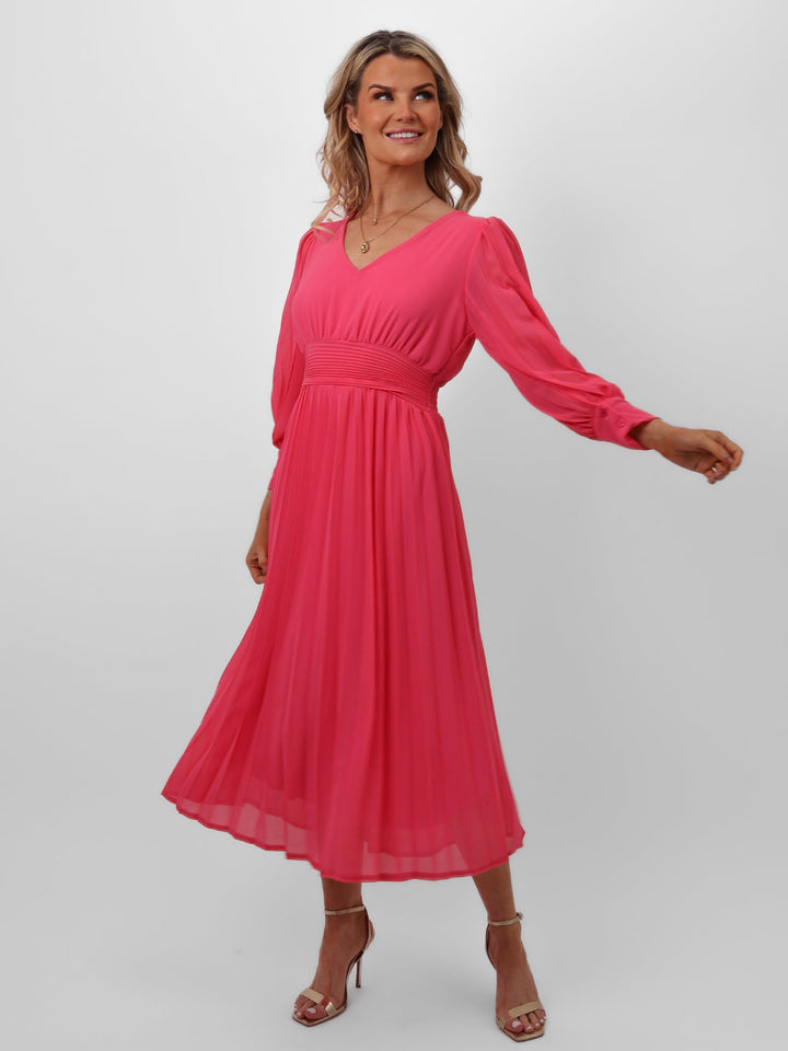 Kate & Pippa Hannah Dress In Pink-Nicola Ross
