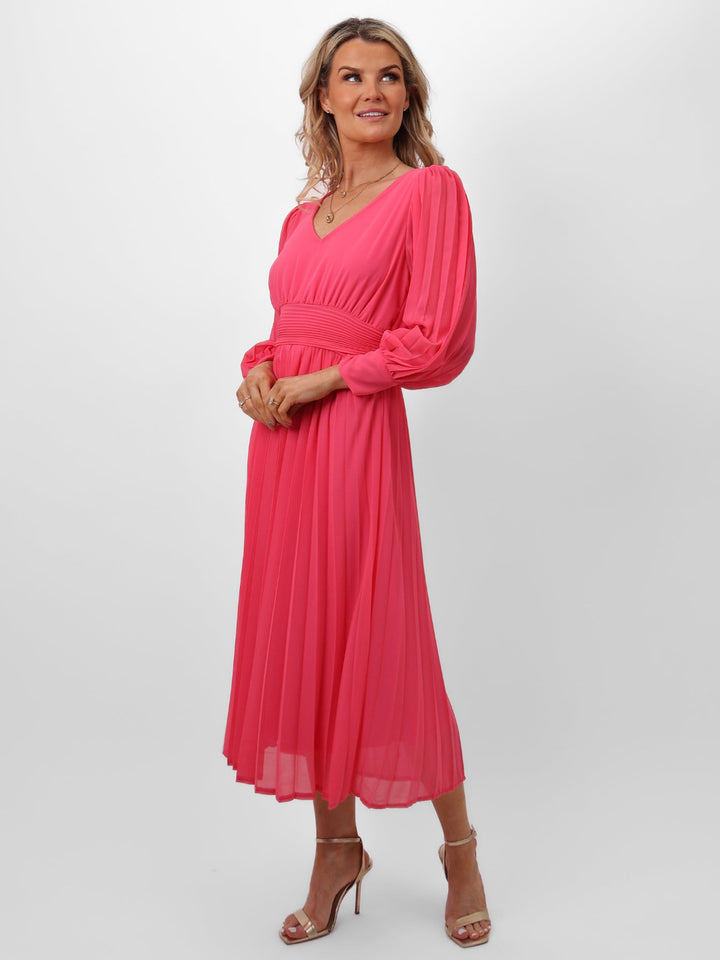 Kate & Pippa Hannah Dress In Pink-Nicola Ross