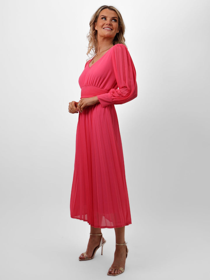 Kate & Pippa Hannah Dress In Pink-Nicola Ross