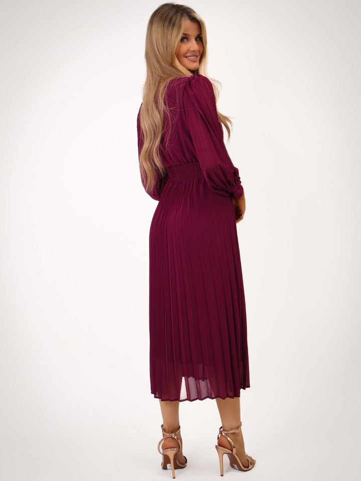 Kate & Pippa Hannah Dress In Plum-Nicola Ross