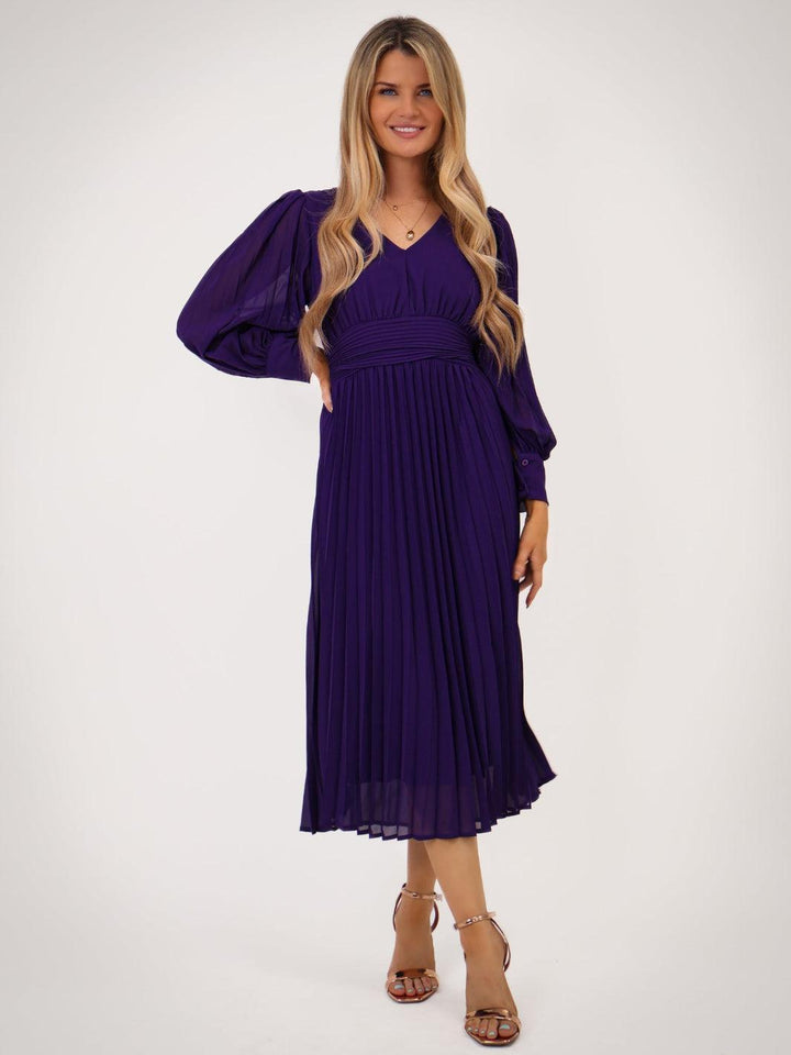 Kate & Pippa Hannah Dress In Purple-Nicola Ross