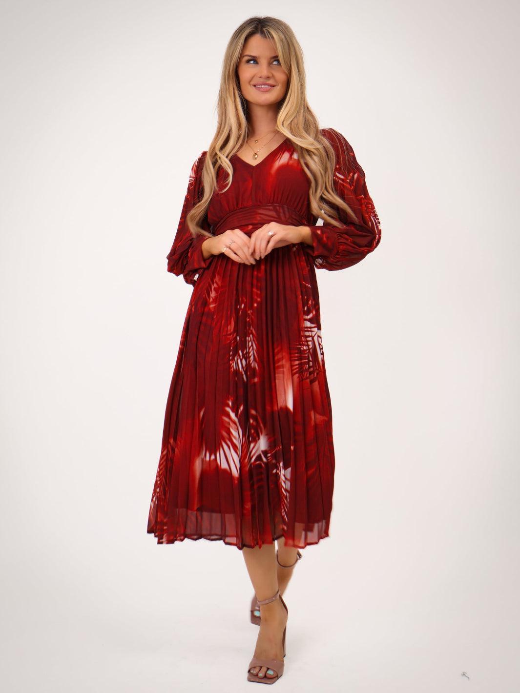 Kate & Pippa Hannah Dress In Red Print – Nicola Ross