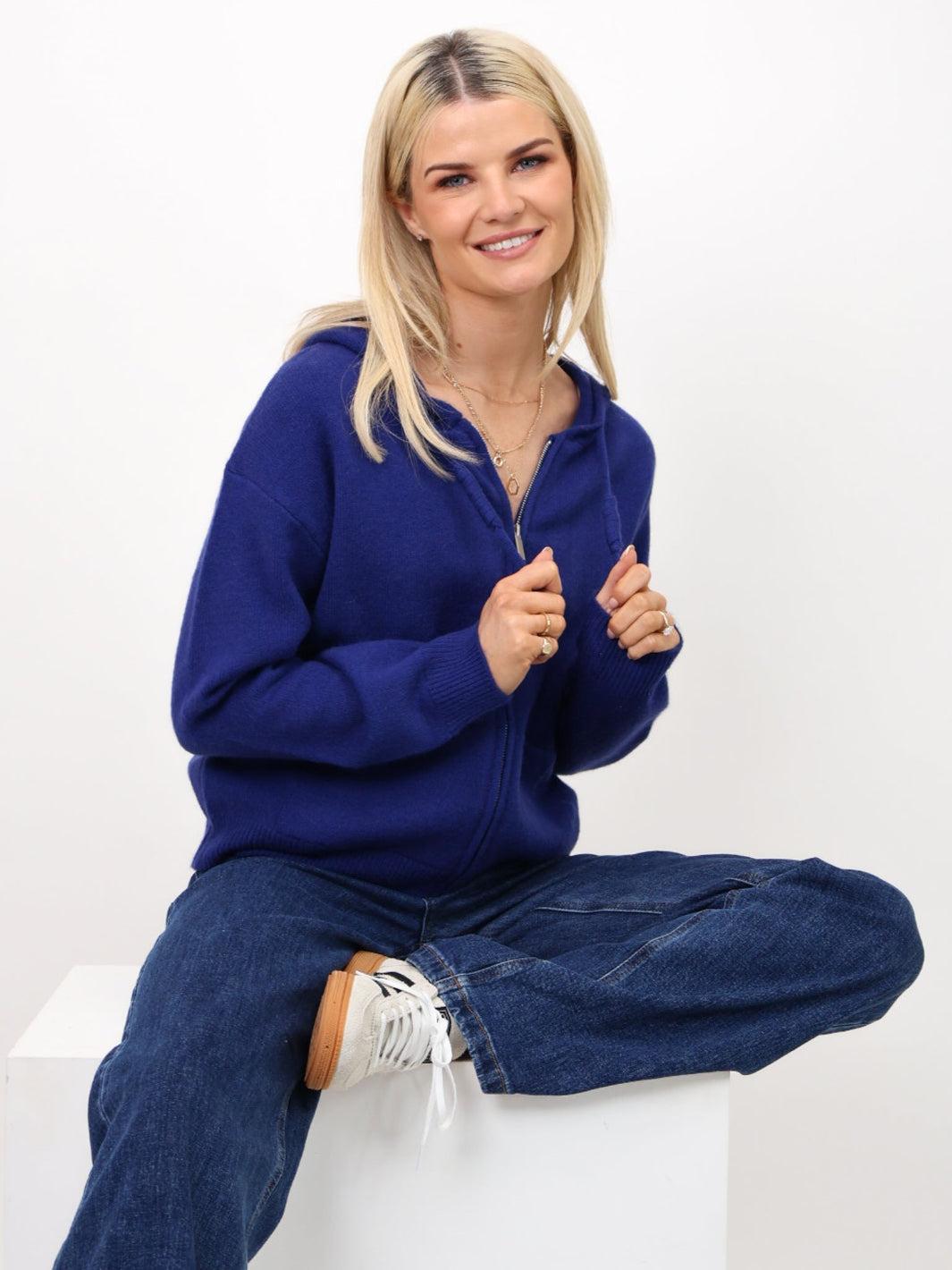 Kate & Pippa Hope Jumper In Navy-Nicola Ross