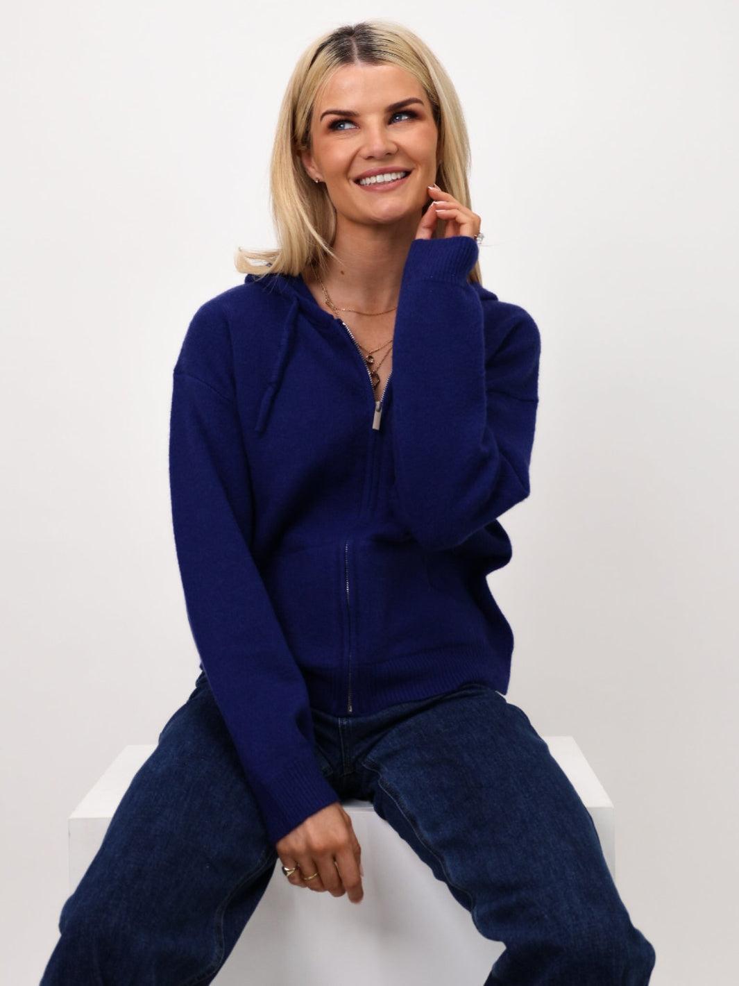 Kate & Pippa Hope Jumper In Navy-Nicola Ross
