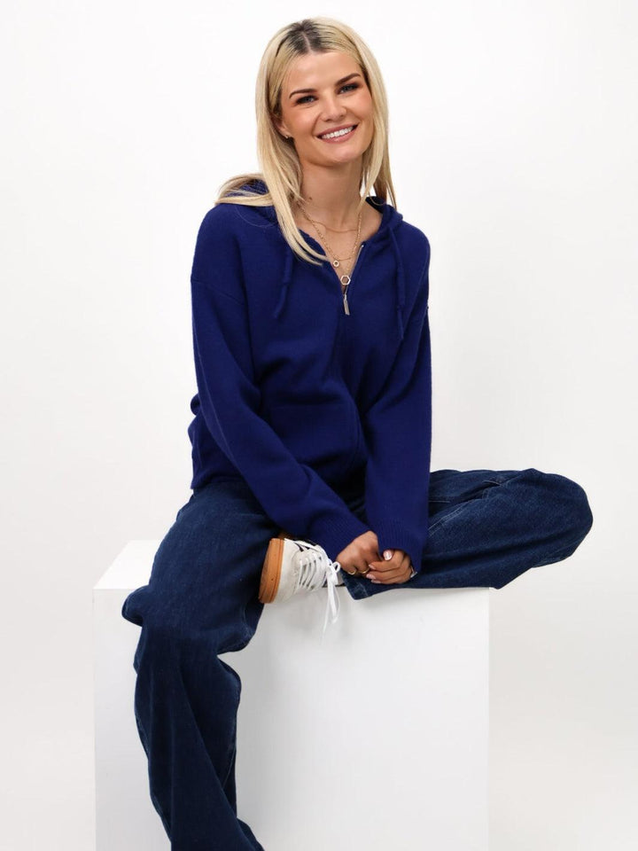Kate & Pippa Hope Jumper In Navy-Nicola Ross