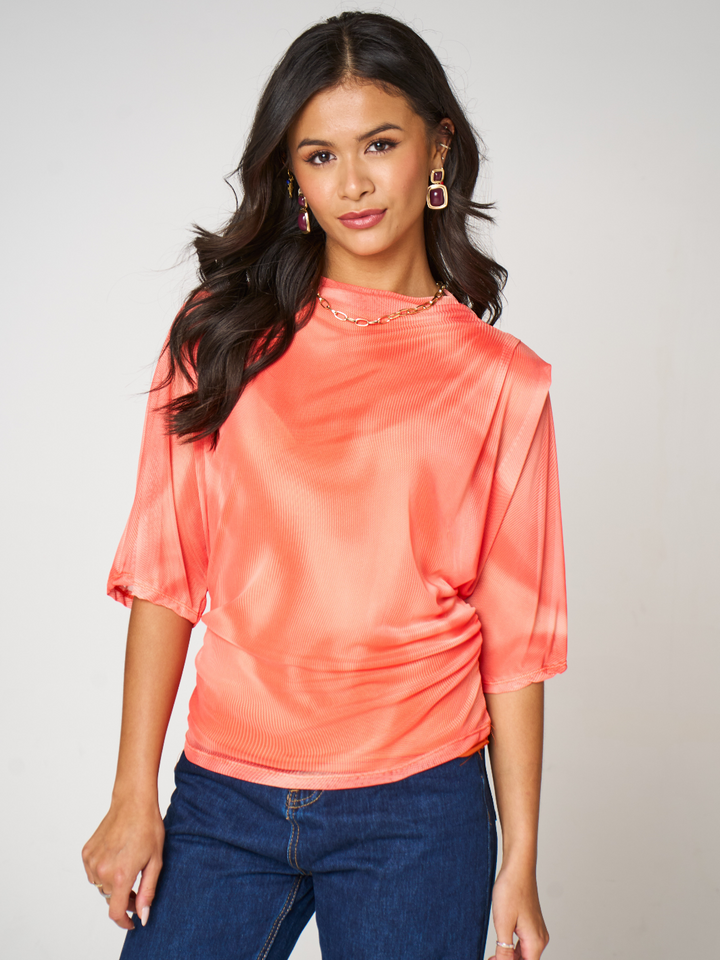 Kate & Pippa Ivy Top In Orange-Nicola Ross