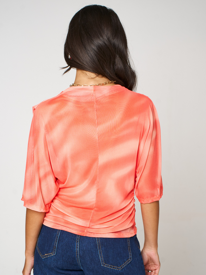 Kate & Pippa Ivy Top In Orange-Nicola Ross