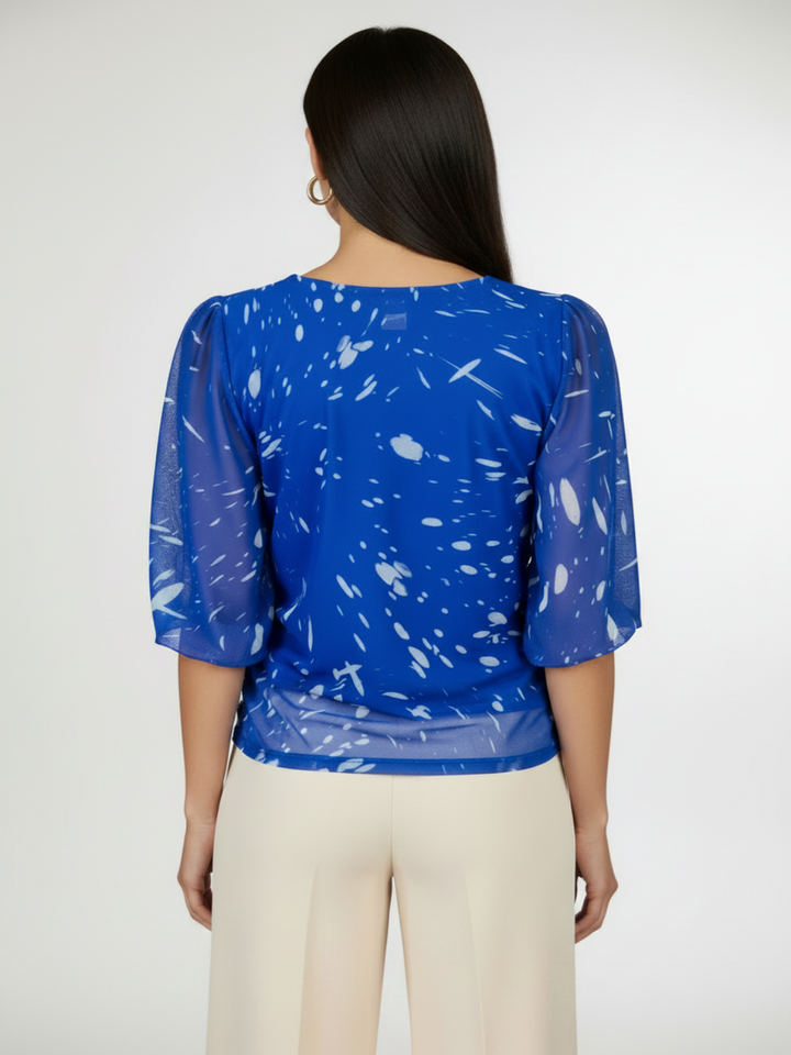 Blue Splash Top - Back Brighter Background
