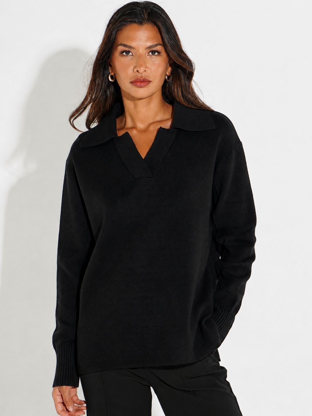 Kate & Pippa Jesse Knit Jumper In Black-Nicola Ross