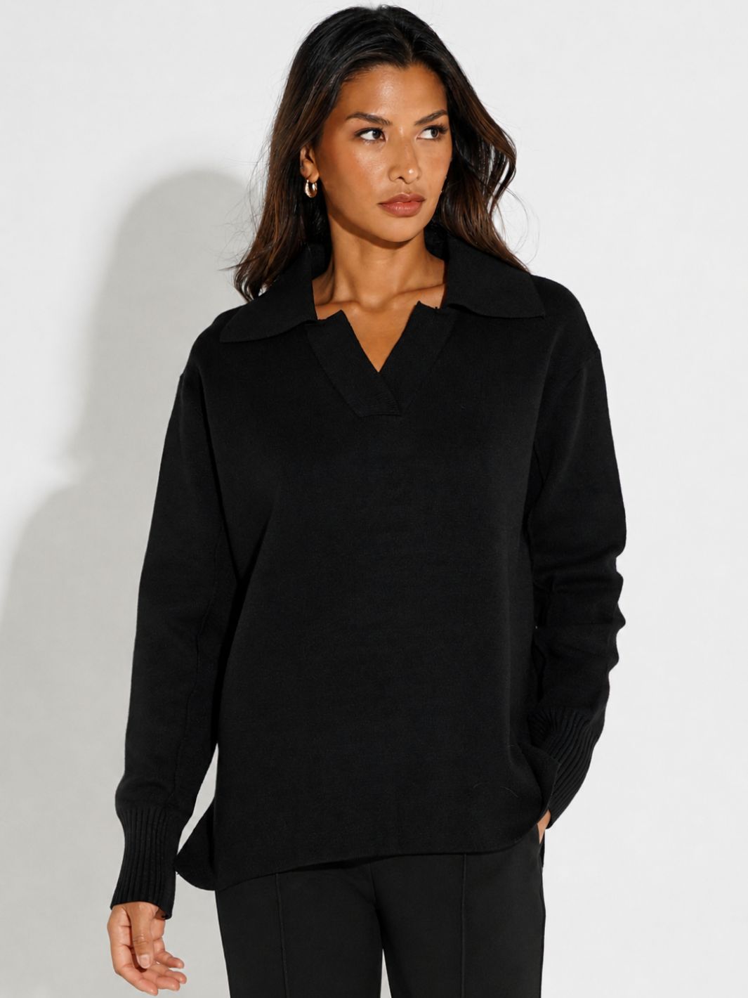 Kate & Pippa Jesse Knit Jumper In Black-Nicola Ross
