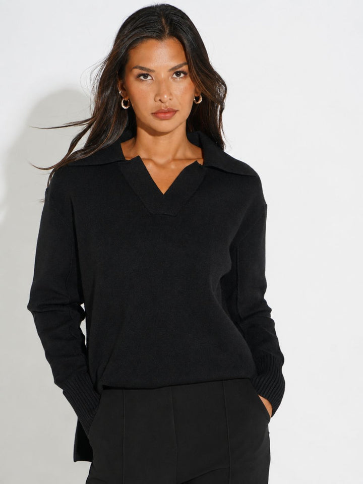Kate & Pippa Jesse Knit Jumper In Black-Nicola Ross