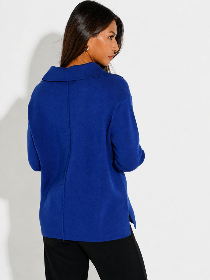 Kate & Pippa Jesse Knit Jumper In Blue-Nicola Ross