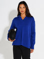Kate & Pippa Jesse Knit Jumper In Blue-Nicola Ross