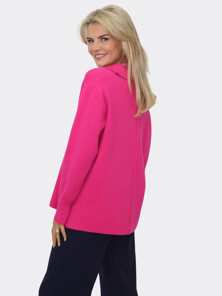 Kate & Pippa Jesse Knit Jumper In Pink-Nicola Ross