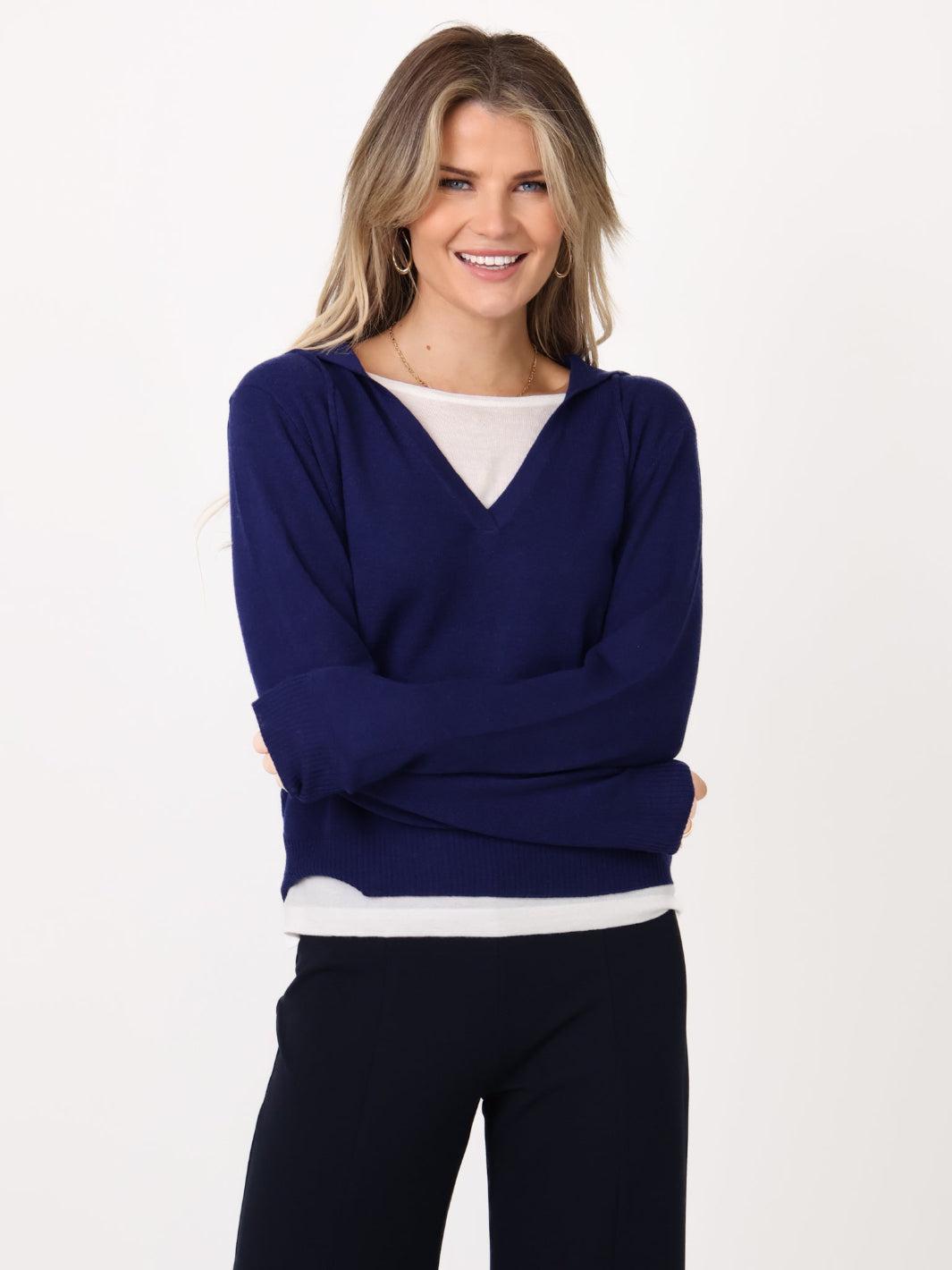 Kate & Pippa Juno Jumper In Navy-Nicola Ross