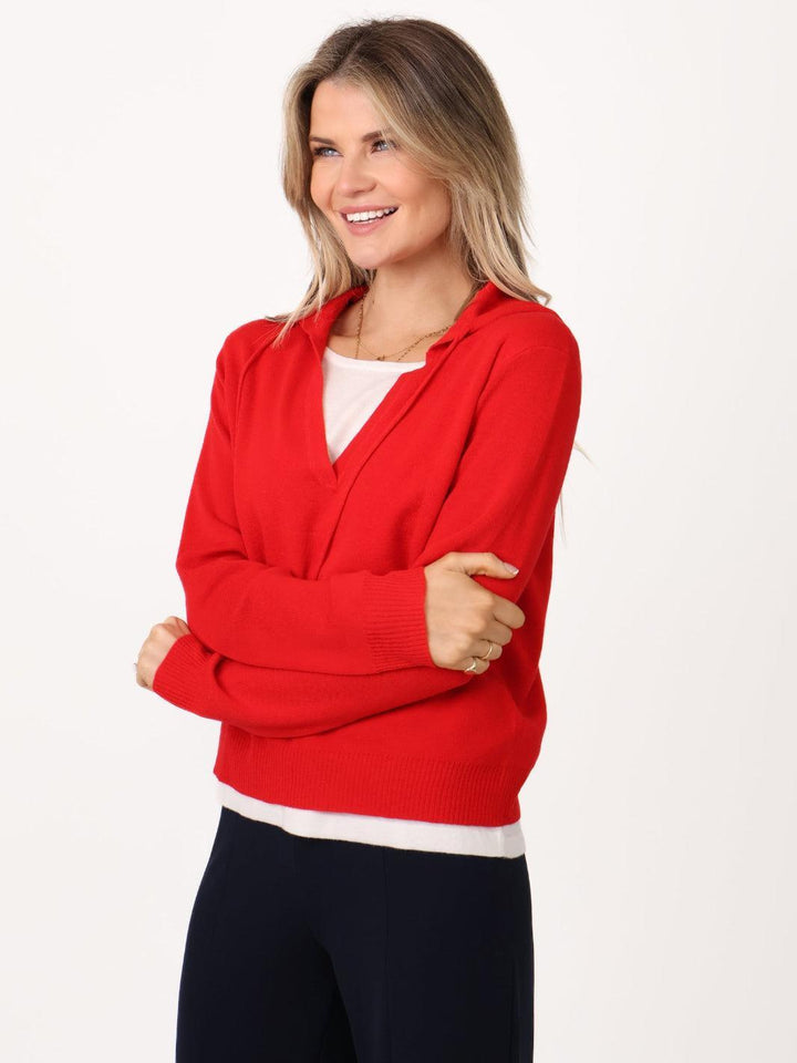 Kate & Pippa Juno Jumper In Red-Nicola Ross