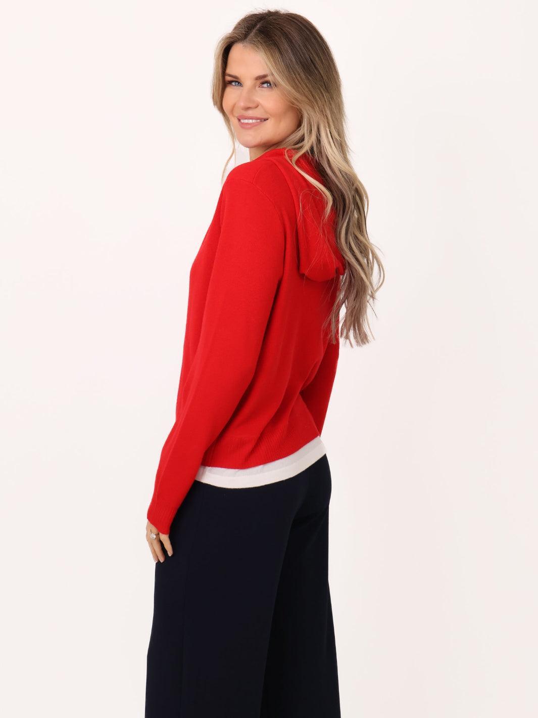 Kate & Pippa Juno Jumper In Red-Nicola Ross