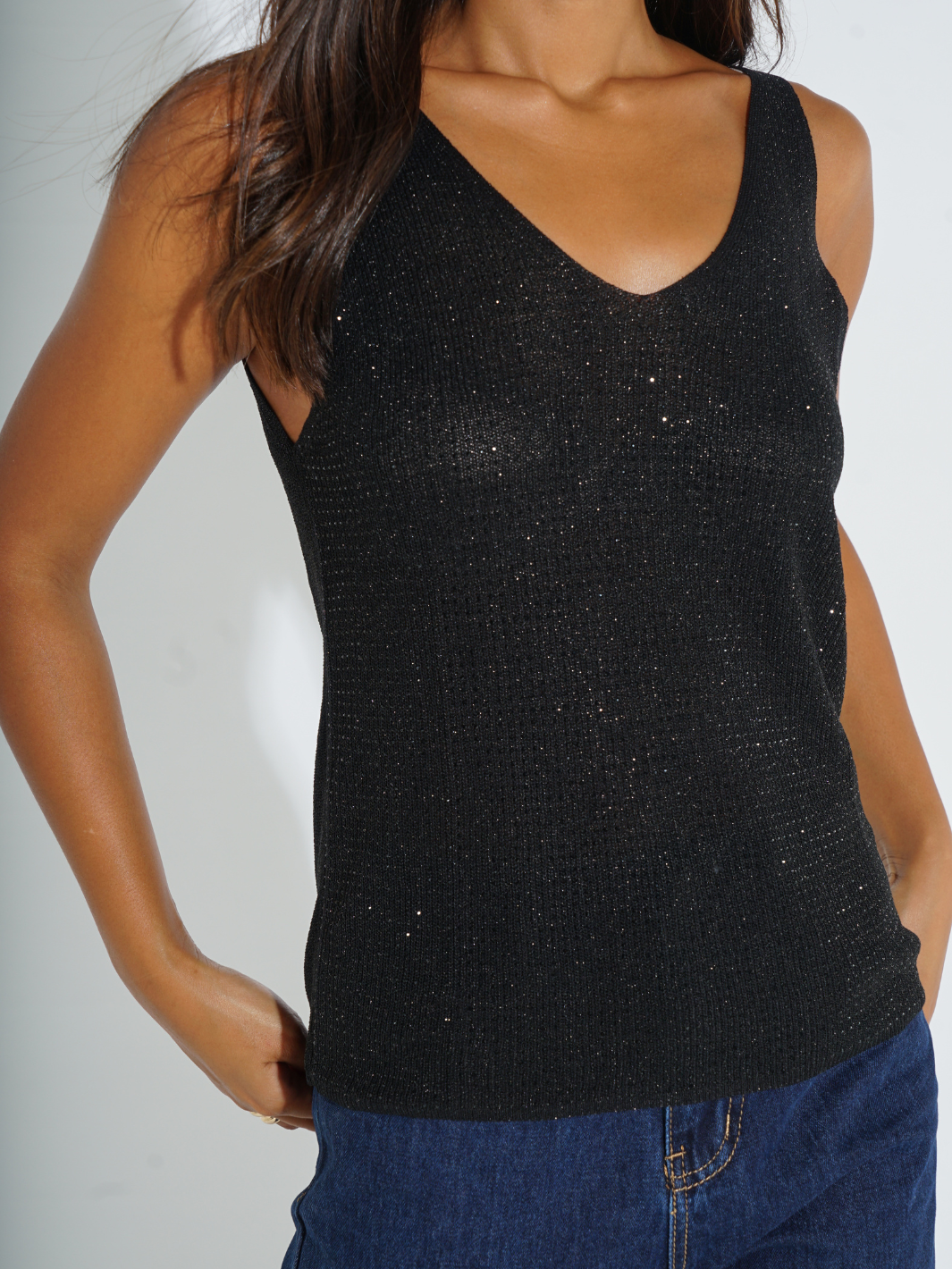 Kate & Pippa Kennedy Top In Black-Nicola Ross