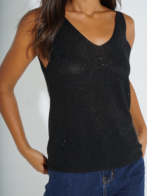 Kate & Pippa Kennedy Top In Black-Nicola Ross