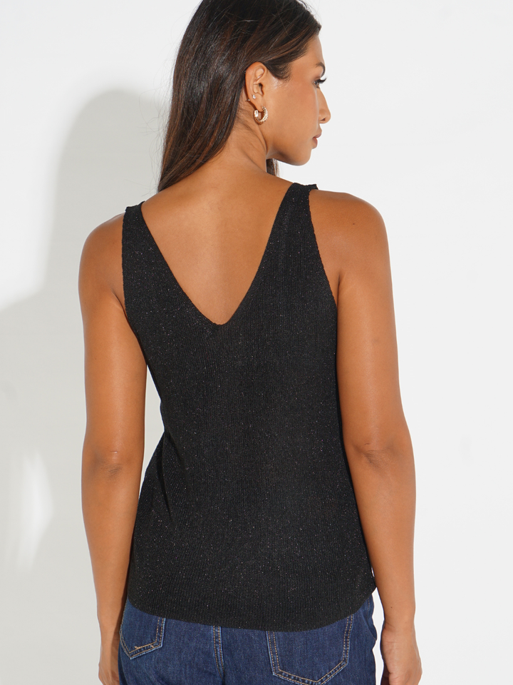 Kate & Pippa Kennedy Top In Black-Nicola Ross