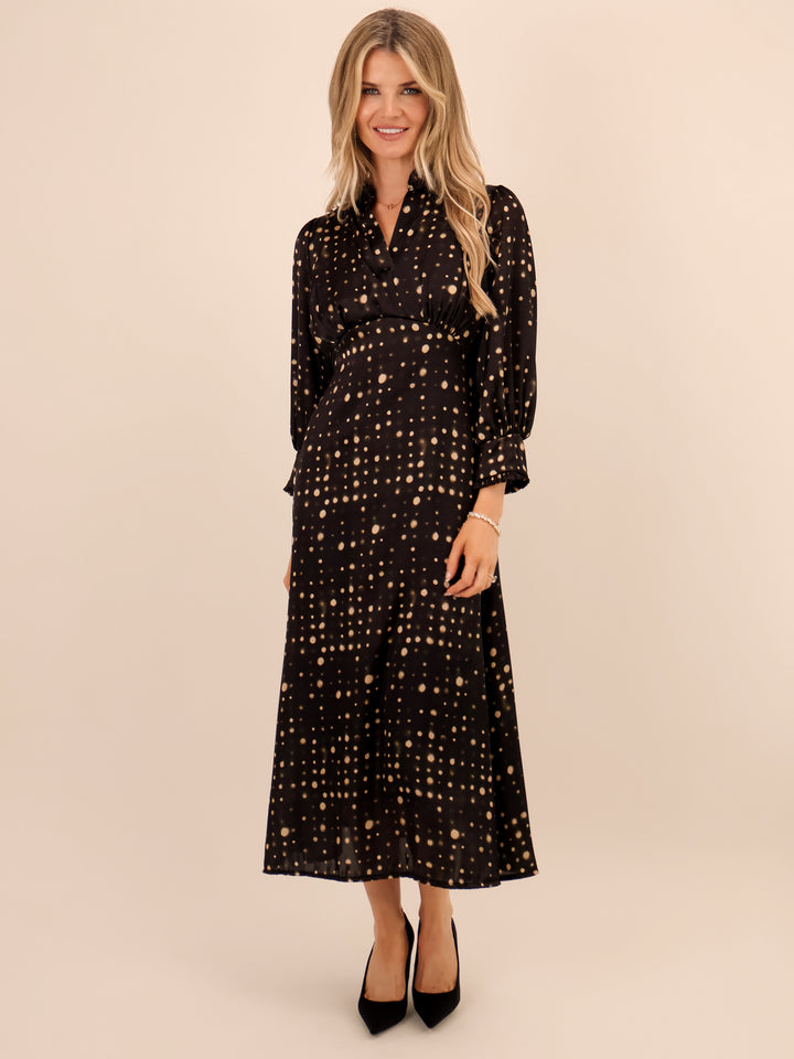 Kate & Pippa Kimber Midi Dress In Black-Nicola Ross