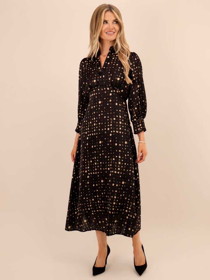 Kate & Pippa Kimber Midi Dress In Black-Nicola Ross