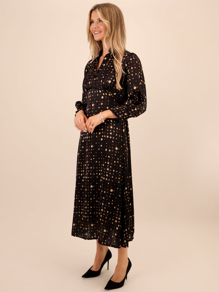 Kate & Pippa Kimber Midi Dress In Black-Nicola Ross