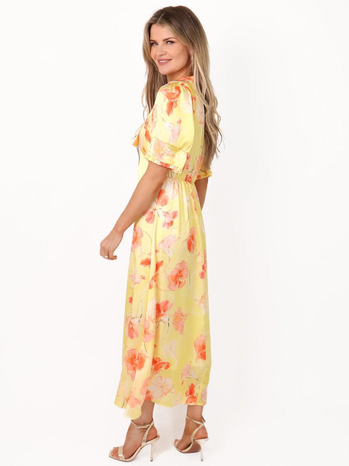 Kate & Pippa Kimber Midi Dress in Lemon-Nicola Ross