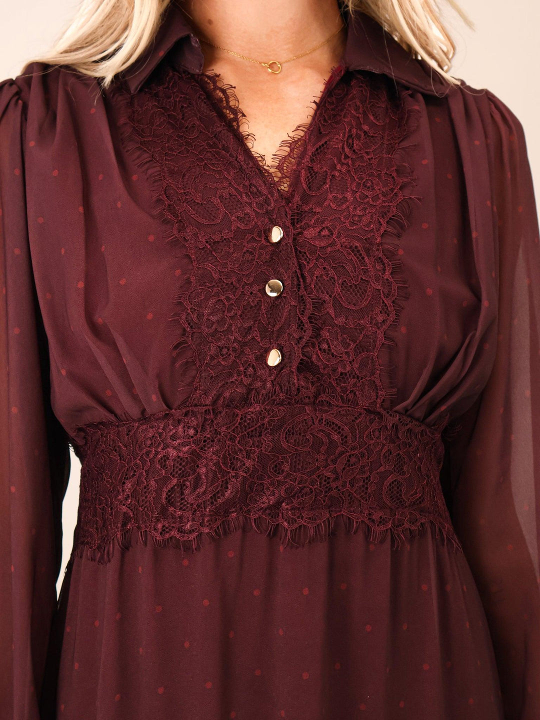 Kate & Pippa Kimi Midi Dress In Plum-Nicola Ross