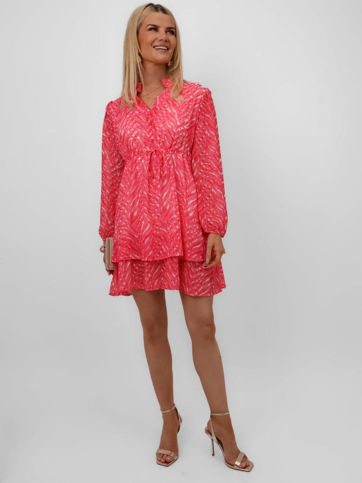 Kate & Pippa Latina Mini Dress In Pink-Nicola Ross
